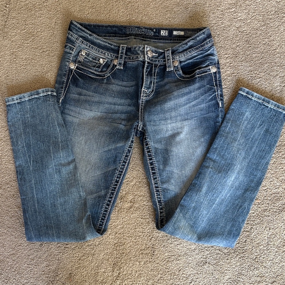 Miss Me size 28 Blue Jeans
